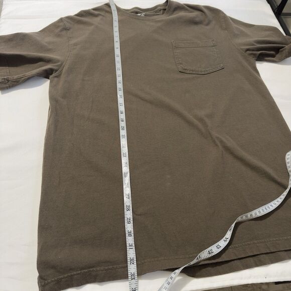 Duluth Brown Mens  Relaxed Fit Longtail Short Sleeves Pocket T-Shirt Sz Lg - Picture 4 of 6